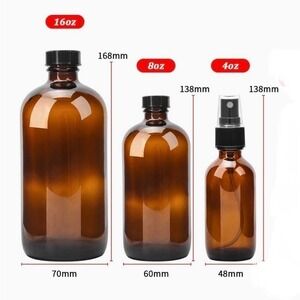 3/$27 Brand New Set of Reusable Amber Bottles w/Sprayers